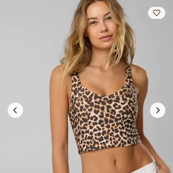 Aerie OFFLINE Real Me Leopard Longline Sports Bra – Size M – EUC - Picture 1 of 4